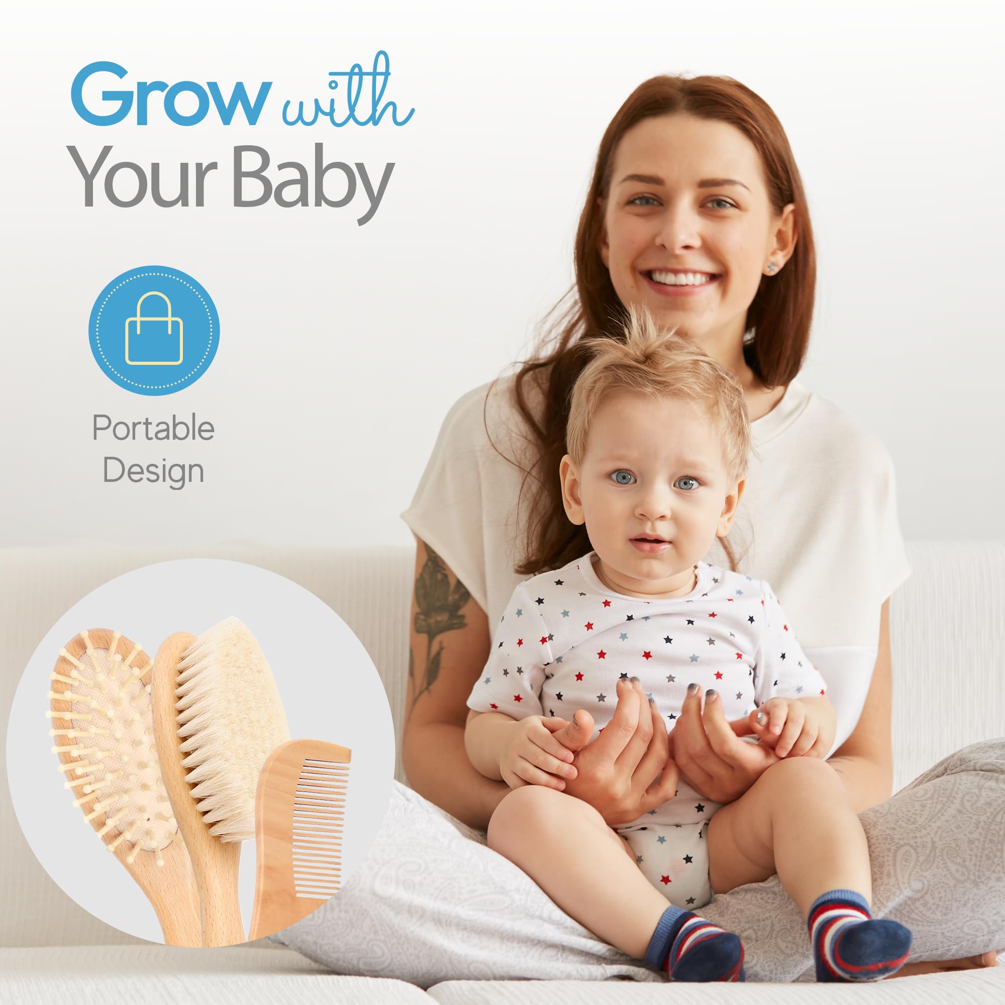 Portable and travel-friendly The Hat Pros baby haircare kit