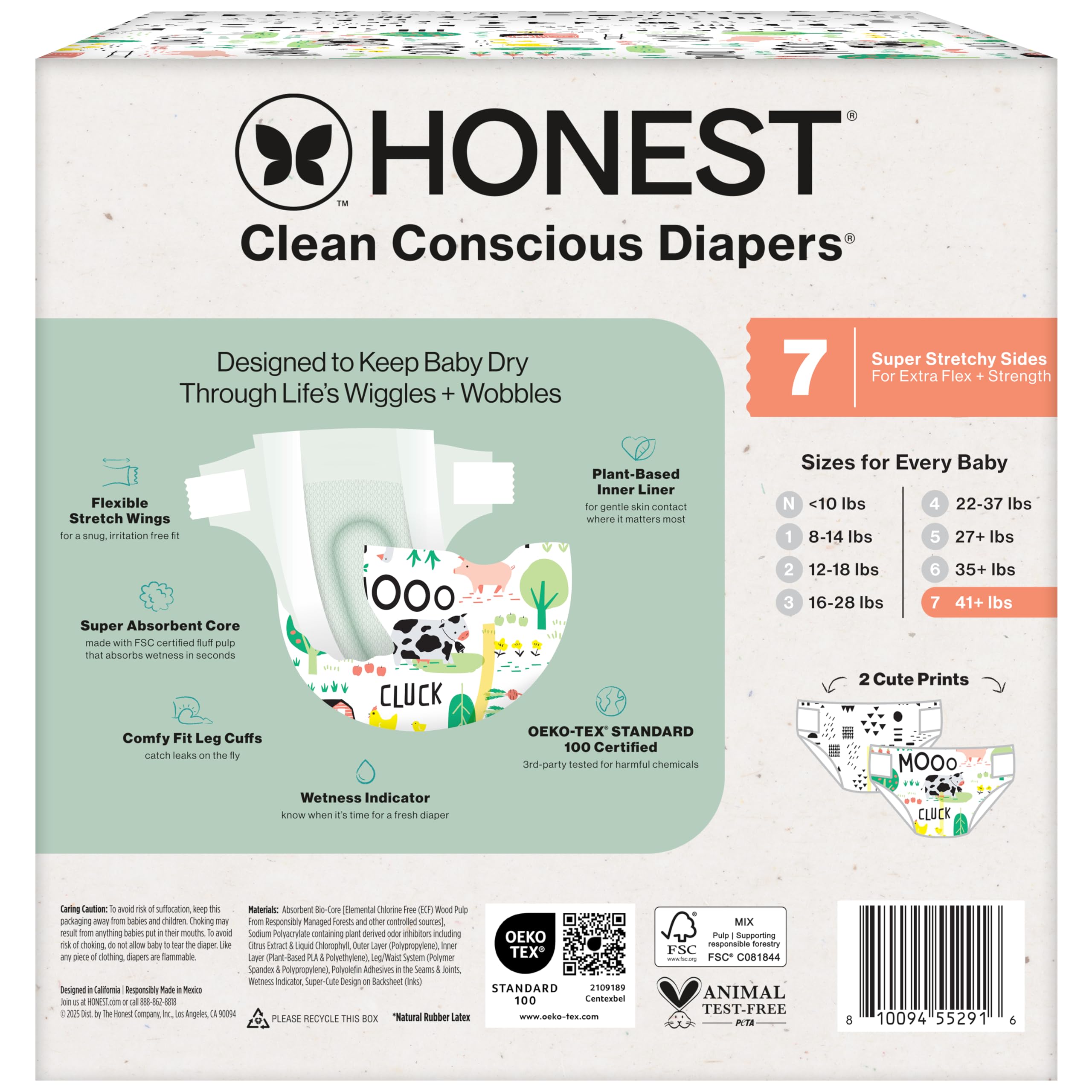 OEKO-TEX certification for The Honest Company Comfort Dry materials