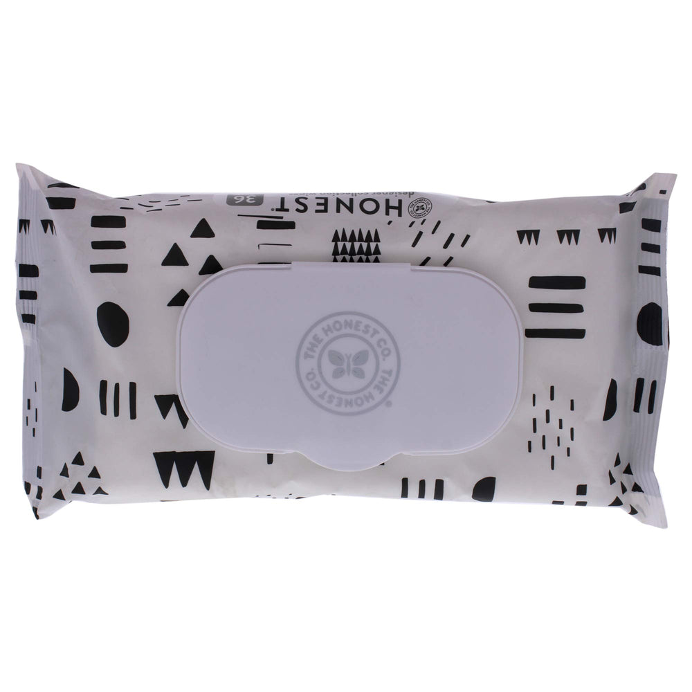 The Honest Company Pattern Play wipes in a 36-count pack with easy-access packaging.