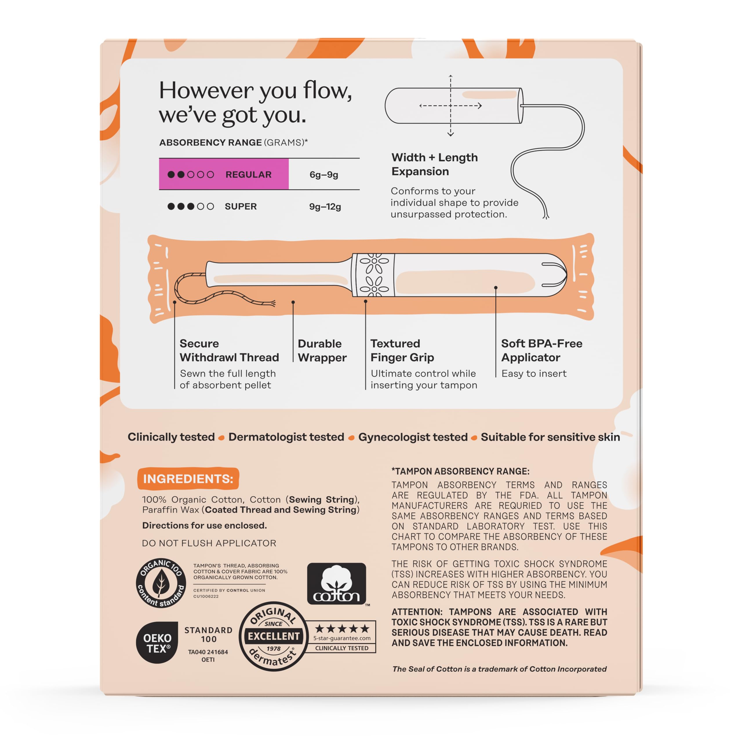 The Honey Pot 3-Pack 54-Count packaging provides value and convenience.