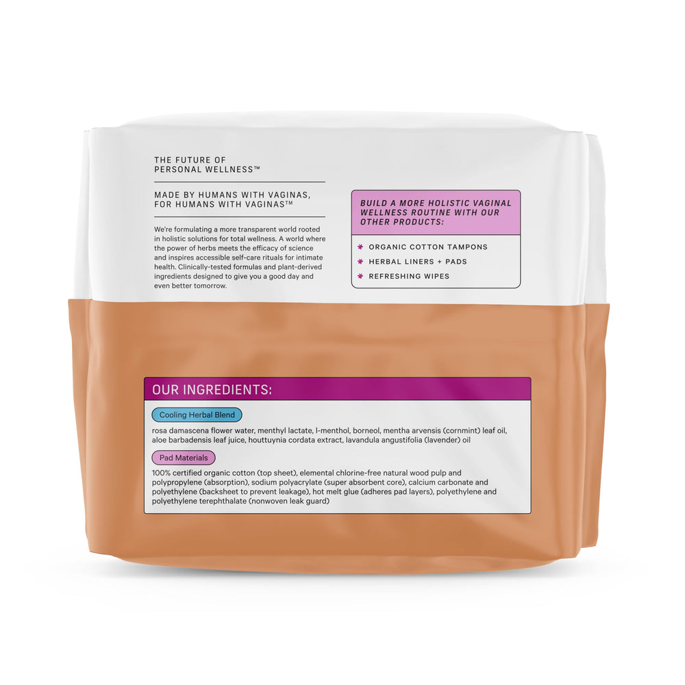 The Honey Pot pad with OCS certified organic cotton top sheet.