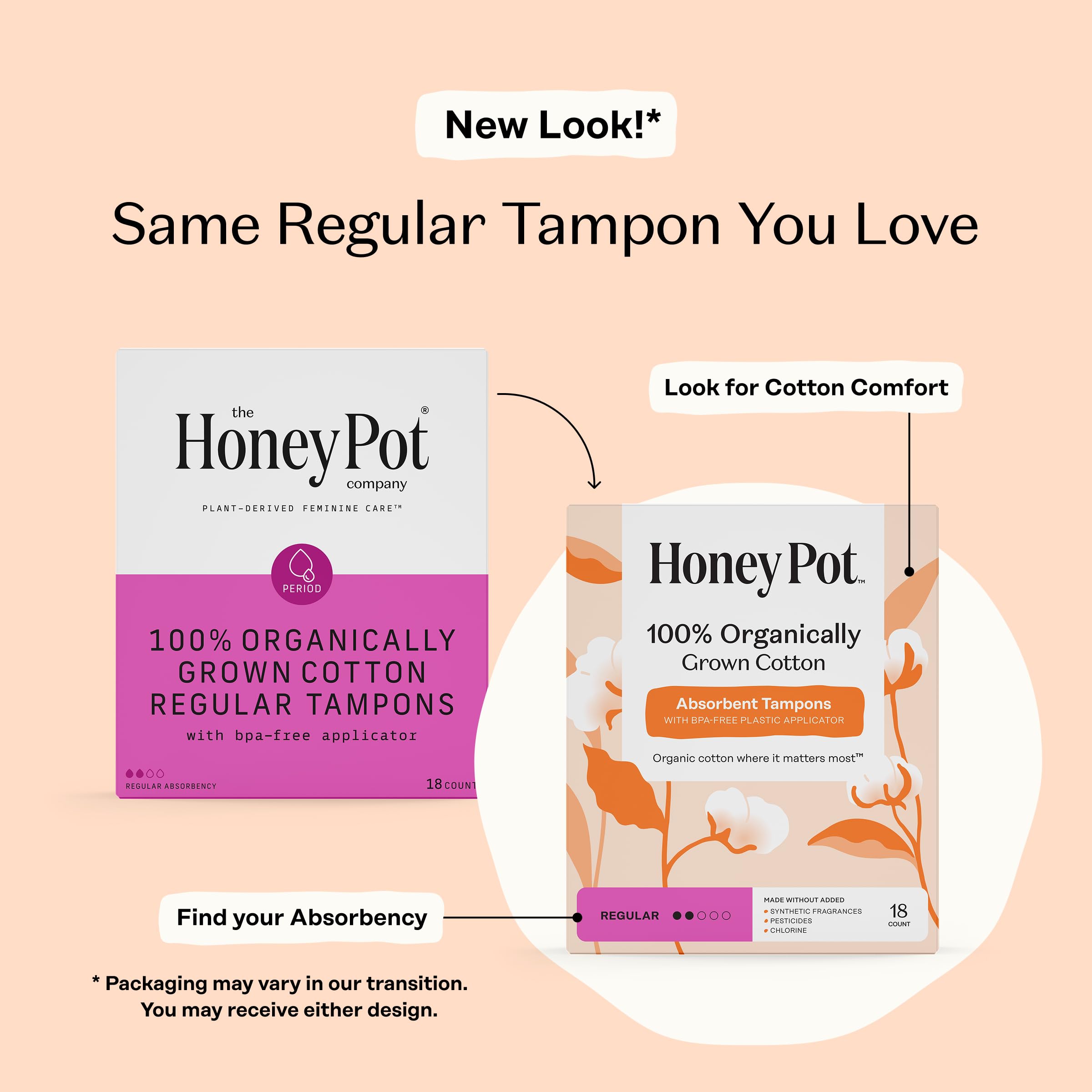 The Honey Pot Biodegradable Applicator is BPA-free and easy to grip.