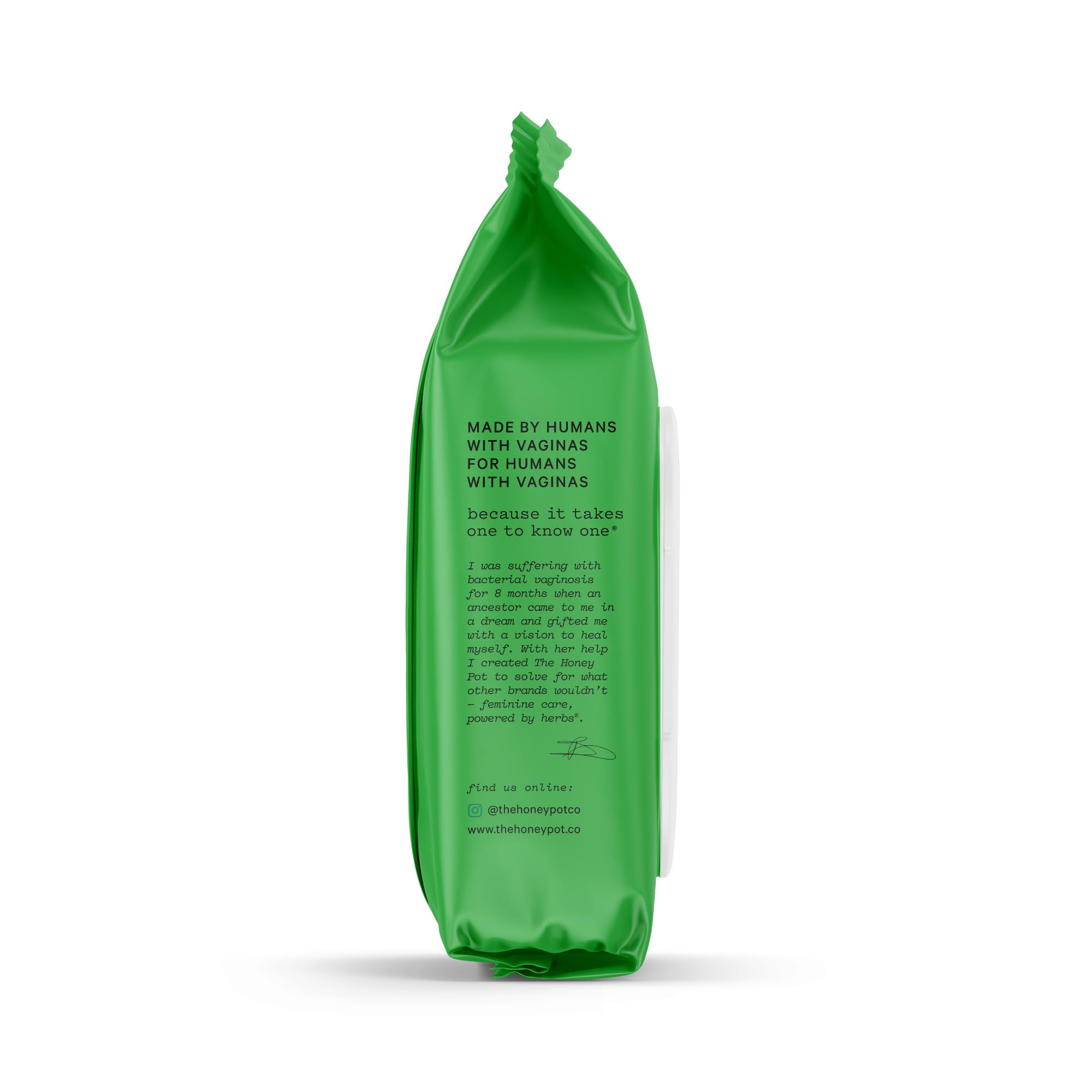 Use on body with The Honey Pot cucumber aloe wipes