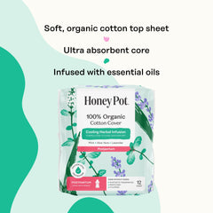 The Honey Pot Company lavender-rose-aloe-mint infusion pads soothe and cool during recovery.