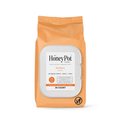 The Honey Pot feminine wipes normal pack for daily pH balancing and fresh feel.