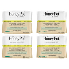 The Honey Pot Non-Herbal Pads with Wings packaging provides secure all-day protection.