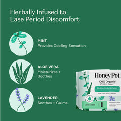 The Honey Pot Organic Cotton cover with wings conveys secure fit and comfort.