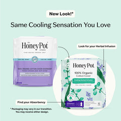 The Honey Pot overnight pad with absorbent core showing maximum protection for heavy flows