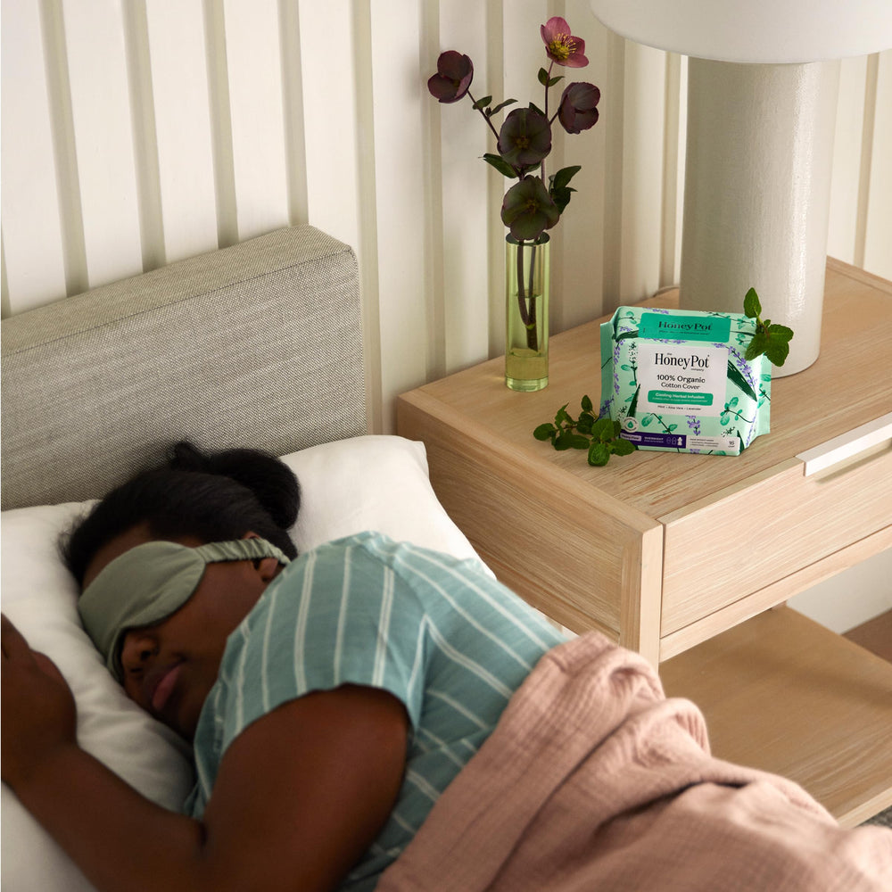 The Honey Pot soft surface with organic cotton enhances comfort against the skin.
