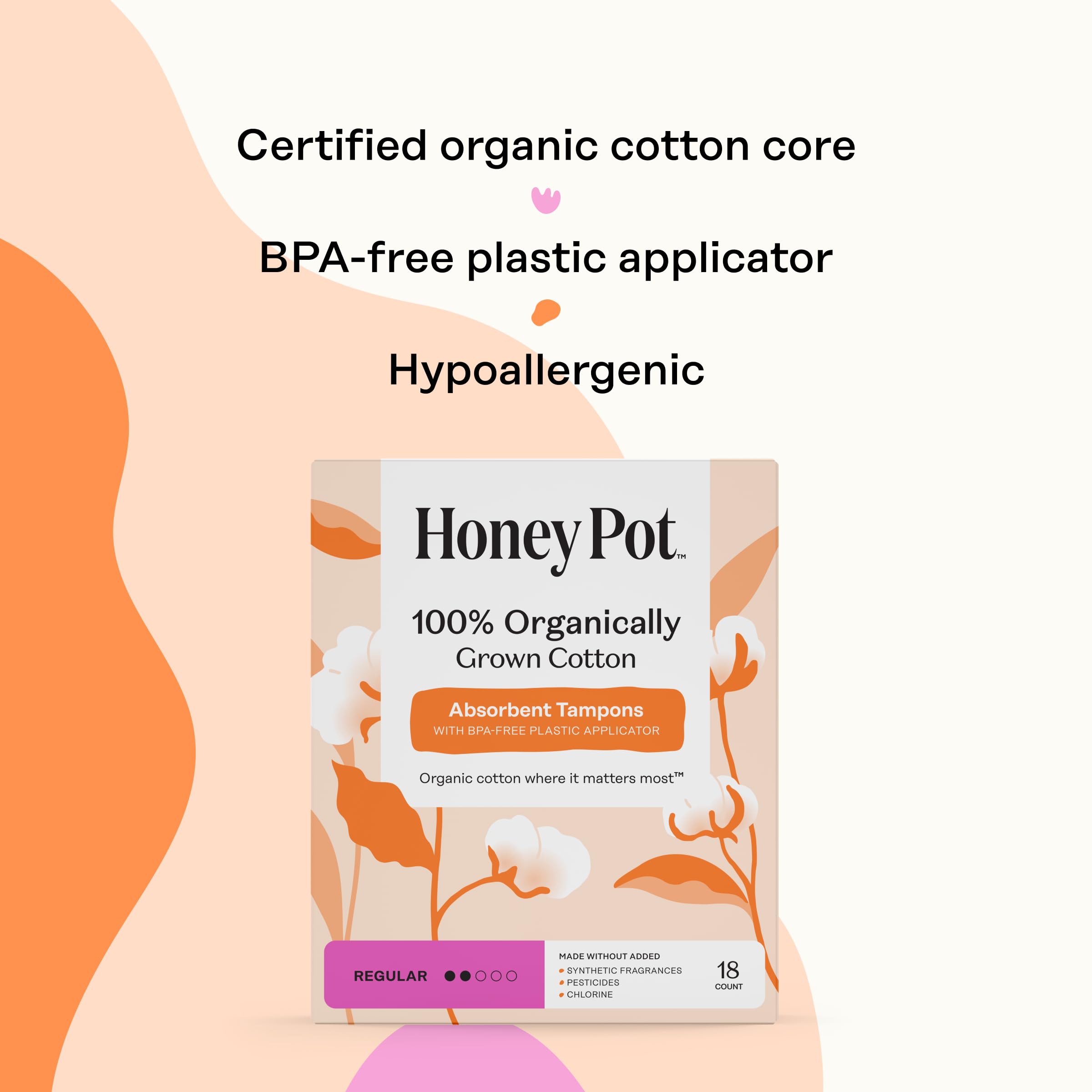 The Honey Pot Unscented Tampons offer neutral fragrance for sensitive days.
