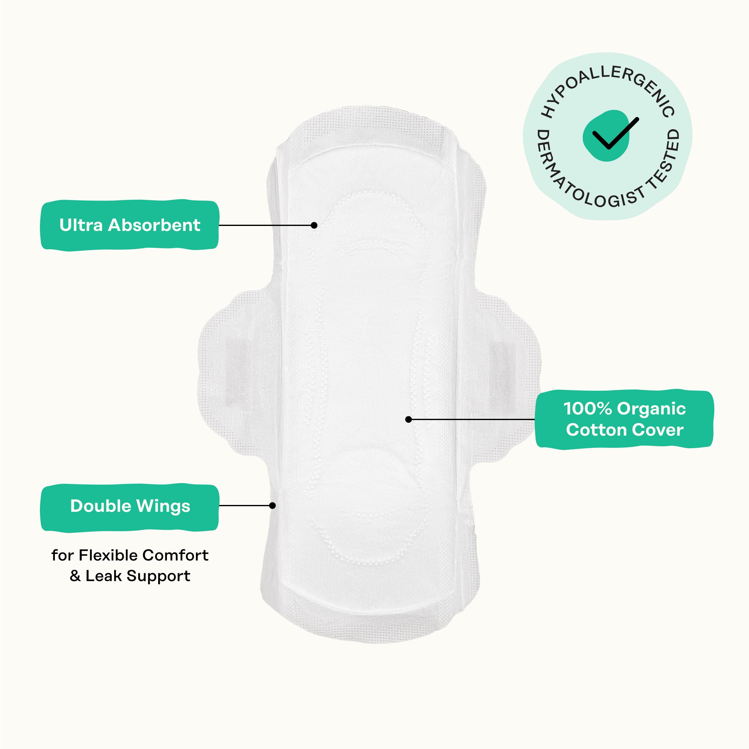 The Honey Pot wings design on liner demonstrates secure fit during movement.