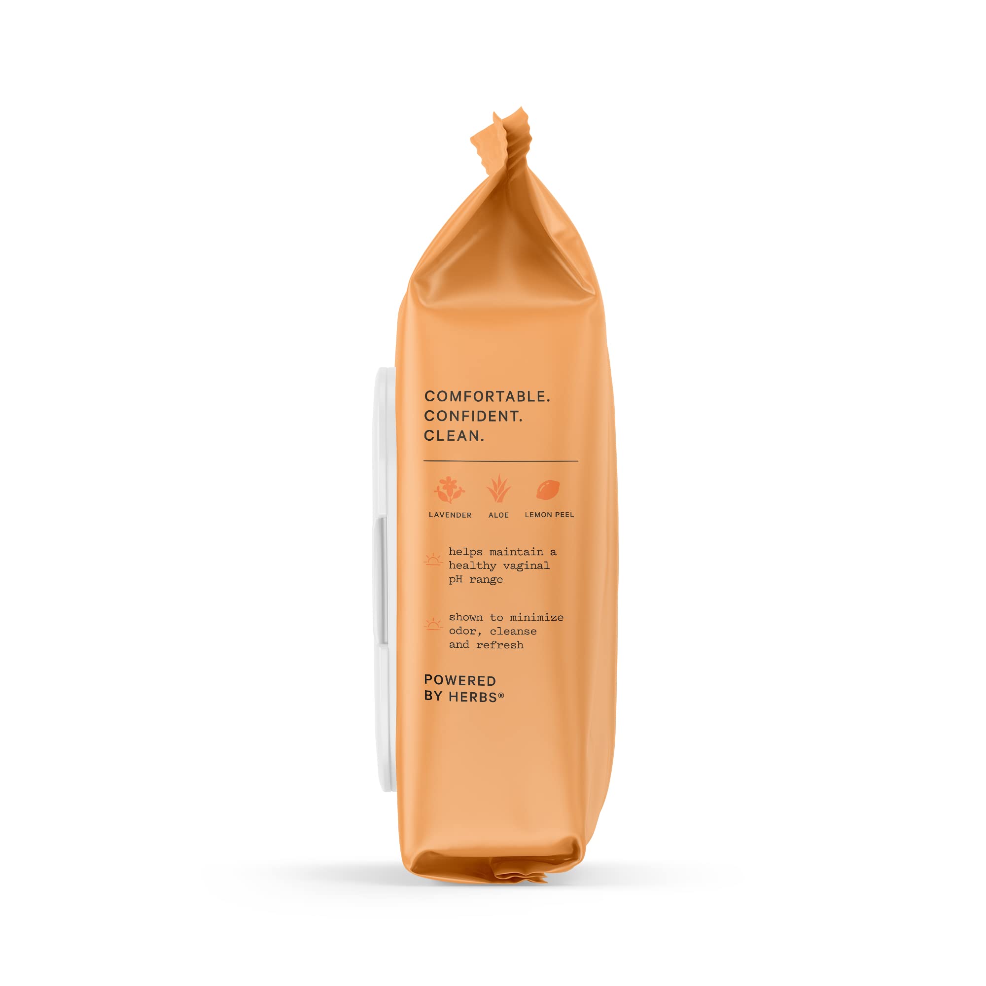The Honey Pot wipes with calendula calm and comfort for sensitive skin.
