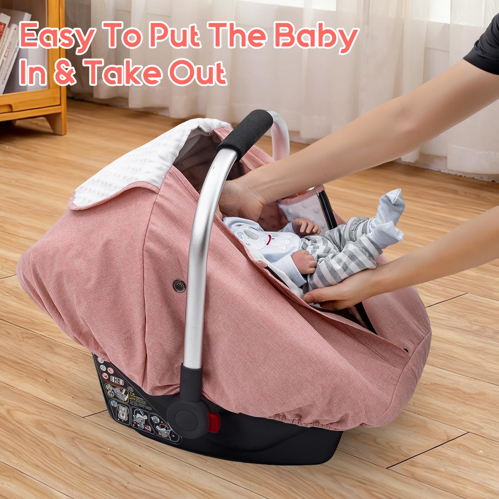 The Kenkyo 360° ventilation promotes fresh air without exposing baby.