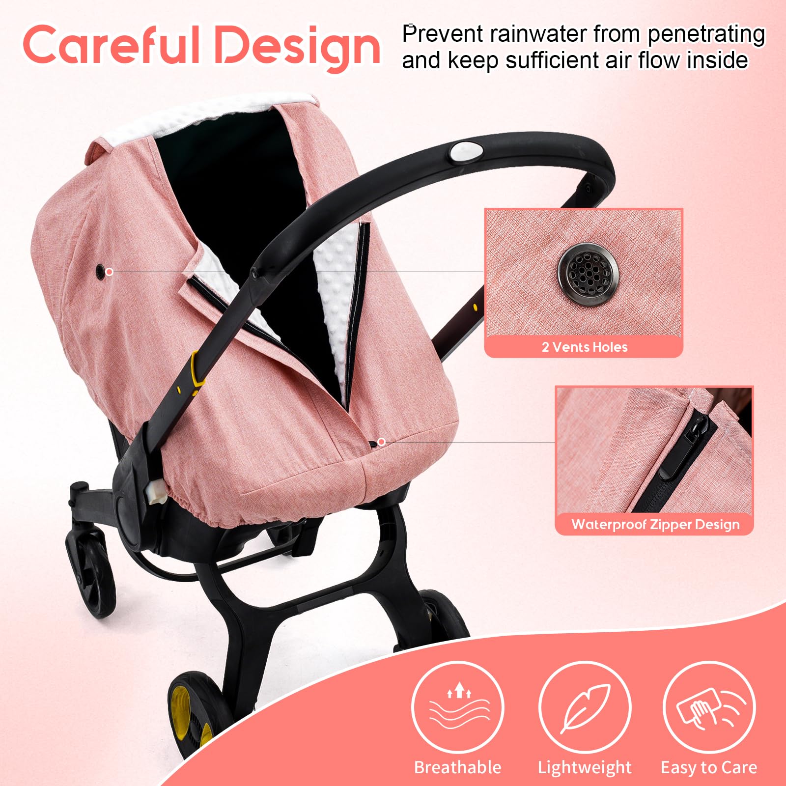 The Kenkyo arch design prevents sagging for extra space around your baby.