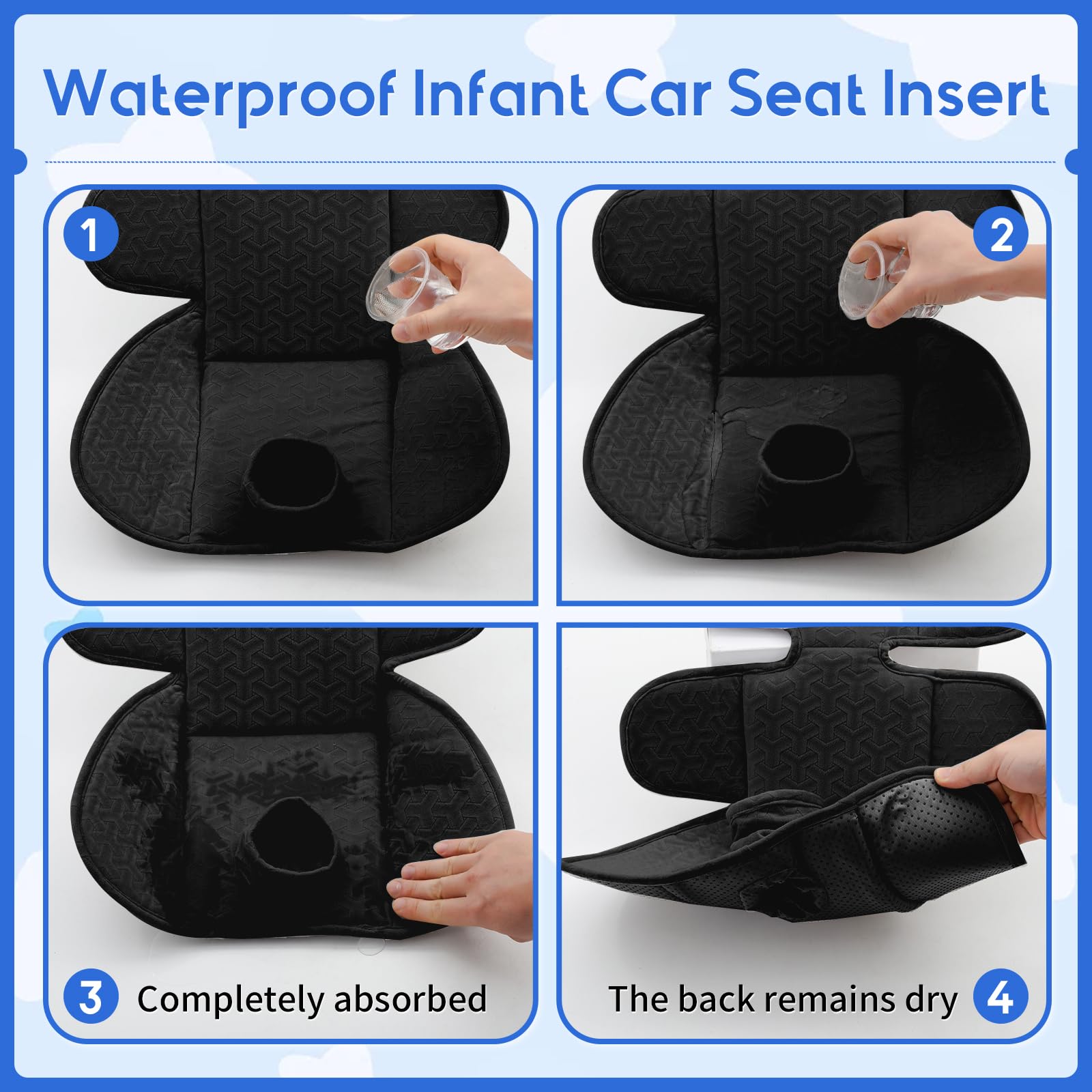 The Kenkyo breathable soft cushion fabric keeps baby comfortable.