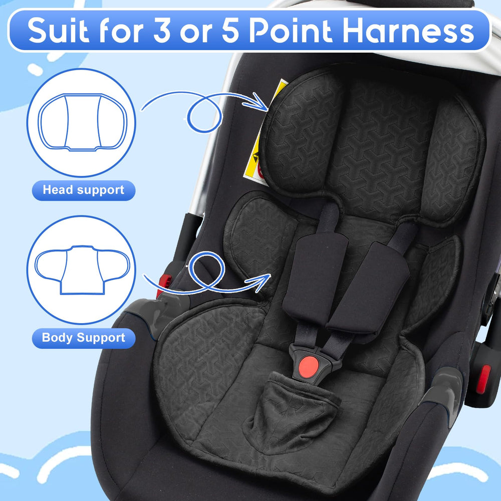 The Kenkyo protector blocks liquids, keeping the car seat dry and odor-free.