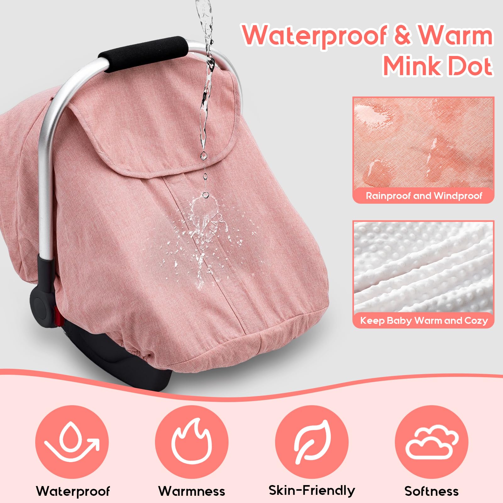 The Kenkyo plush dots lining provides soft warmth and moisture-wicking comfort.