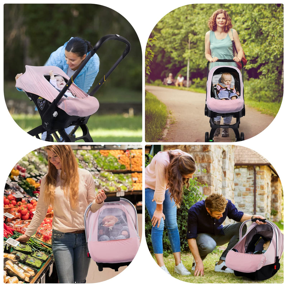 All-season THE KENKYO stroller cover adapts to weather and use