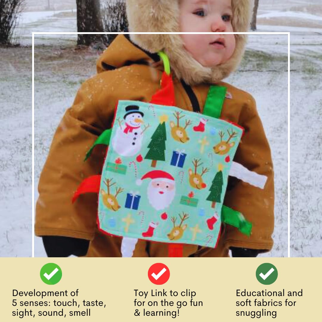 The Learning Lovey double-stitched design increases durability for teething moments