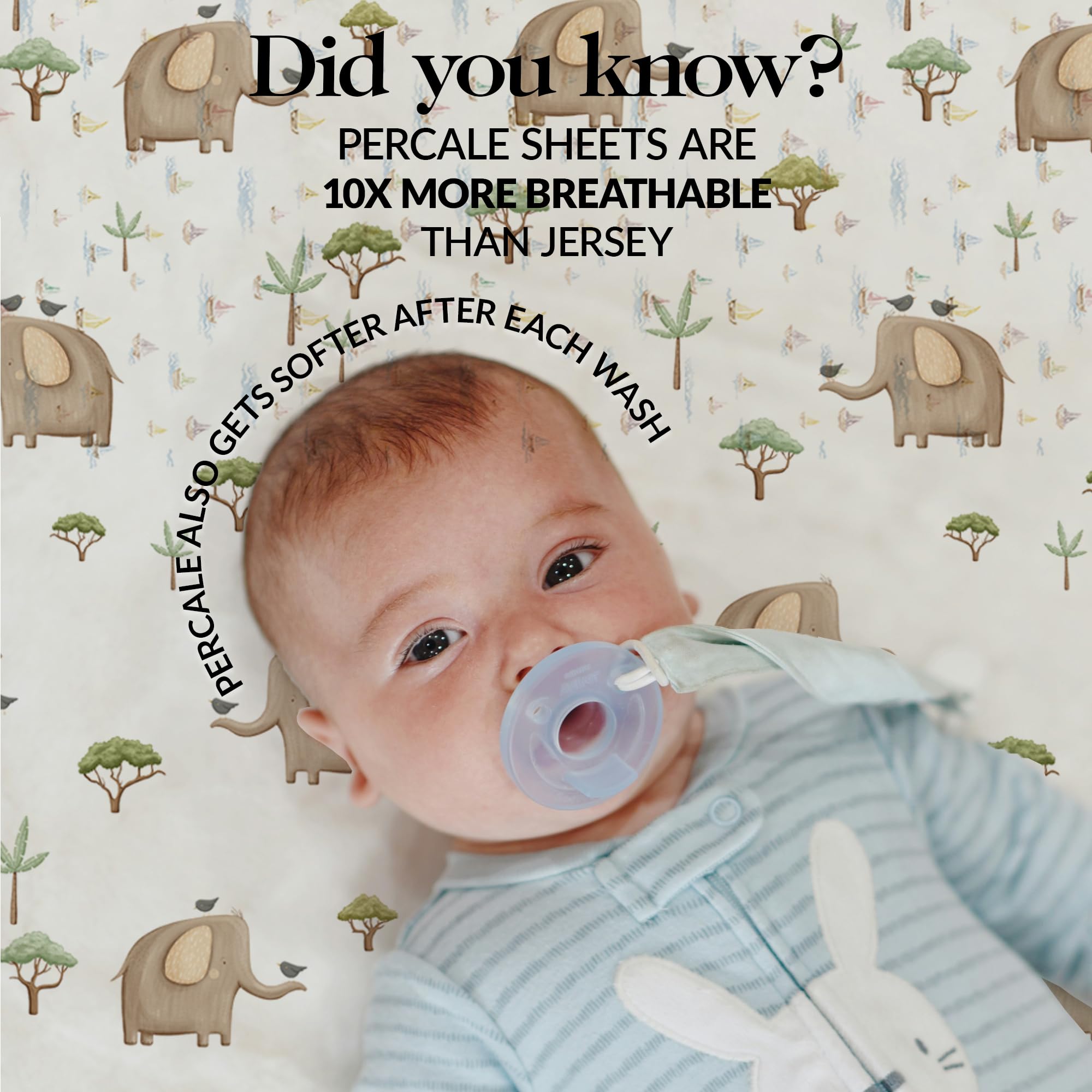 The Linen Company New York stacked bassinet sheets showing quick-change convenience.