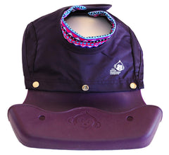 The Little Monkey Company waterproof silicone bib keeps clothes dry during saucy meals.