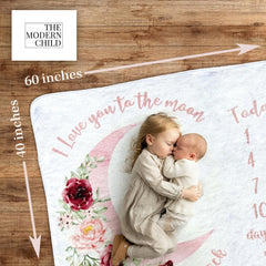 The Modern Child floral boho backdrop highlights delicate design for newborn shoots.