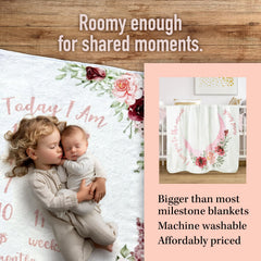 The Modern Child soft fleece newborn blanket feels cozy for posed portraits.
