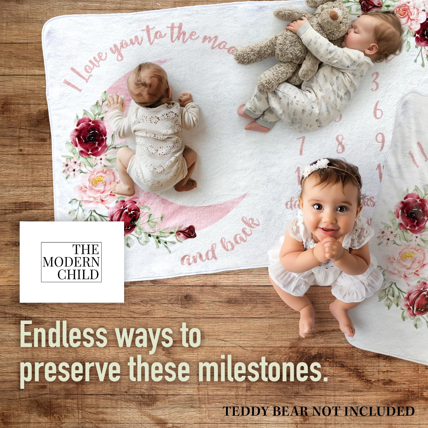 The Modern Child wrinkle-resistant backdrop supports quick, vibrant photos.