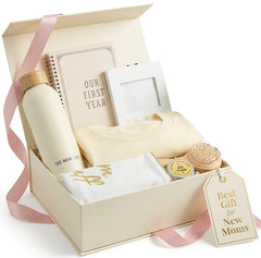 The Mom Edit new mom care package gift box ready for gifting