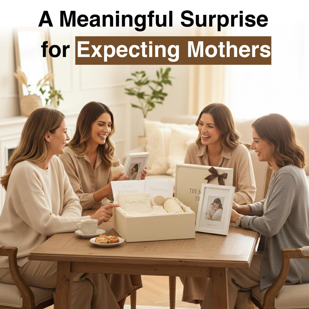 The Mom Edit postpartum recovery essentials elegantly presented for gifting