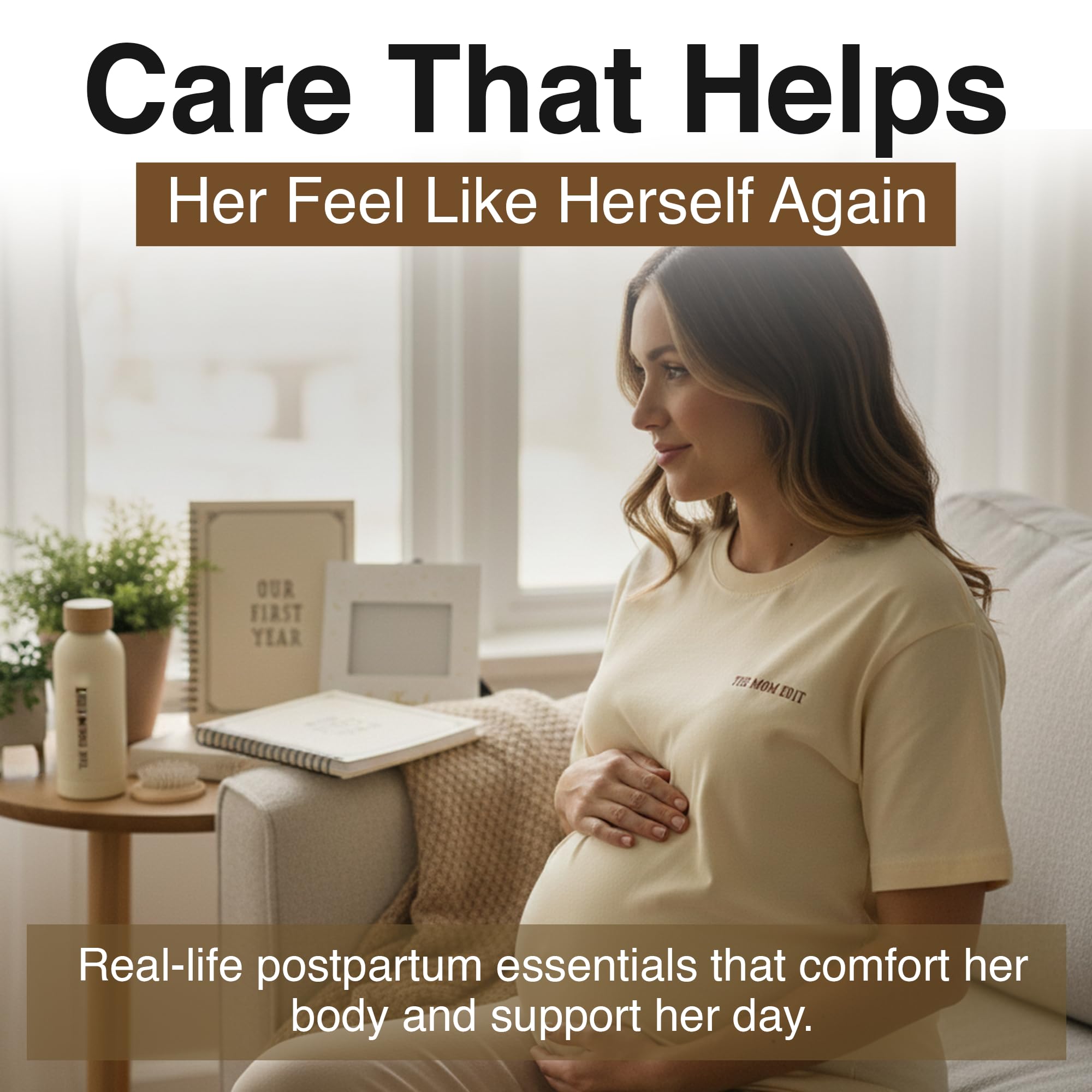 The Mom Edit pregnancy care package arrangement perfect for baby showers