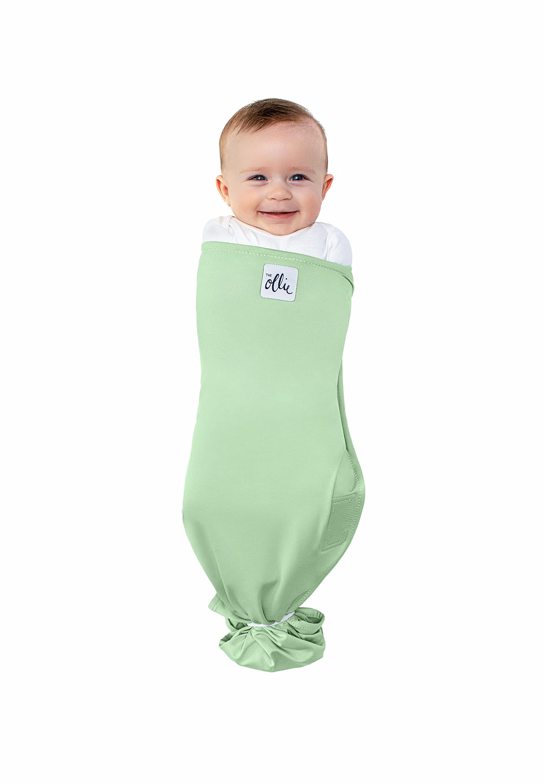 The Ollie Swaddle adjustable-closure highlights personalized snugness.