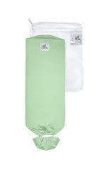 The Ollie Swaddle arms-in closure demonstrates secure, adjustable fit.