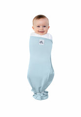 The Ollie Swaddle breathable fabric helps regulate temperature for comfortable nights.