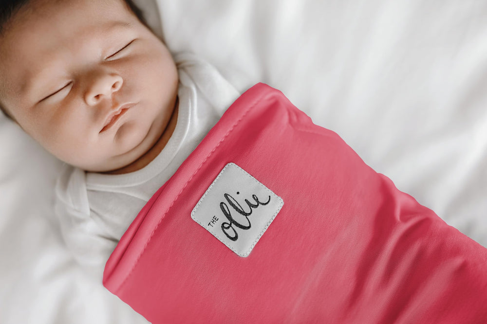 The Ollie Swaddle machine-washable with delicate bag protects fabric between washes.