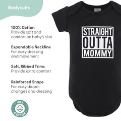 Close-up of The Peanutshell bodysuits highlighting soft 100% cotton fabric.