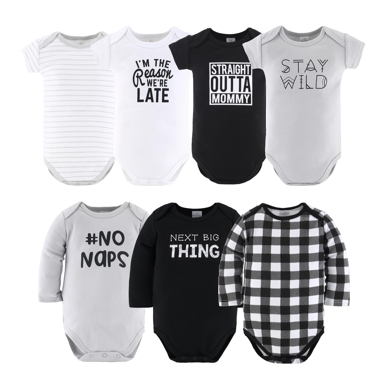 The Peanutshell sleep sack and wearable blanket in monochrome design for cozy layering.