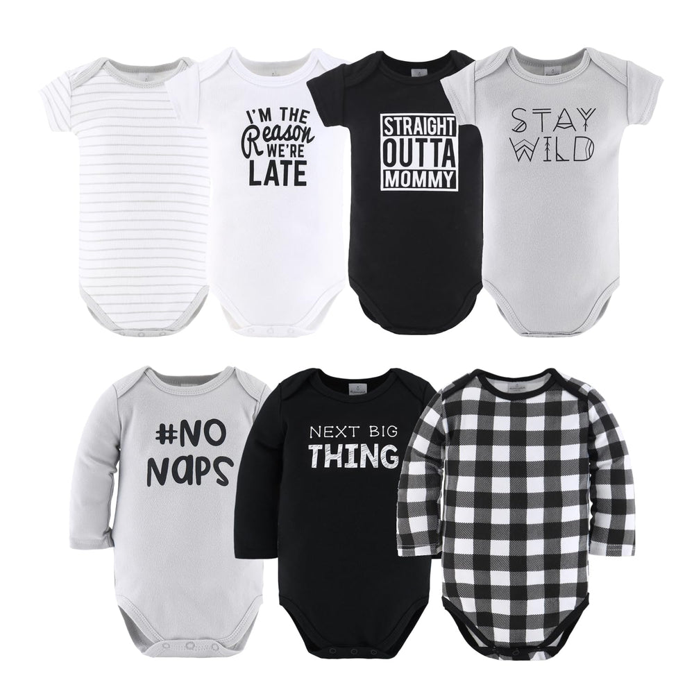 The Peanutshell sleep sack and wearable blanket in monochrome design for cozy layering.