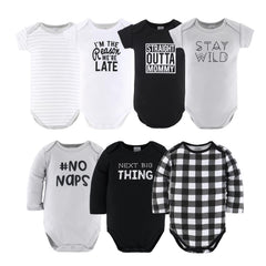 The Peanutshell sleep sack and wearable blanket in monochrome design for cozy layering.