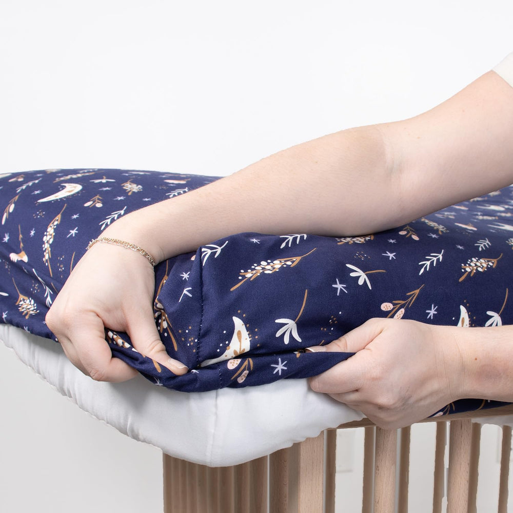 The Peanutshell breathable lightweight fabric promotes airflow for comfortable sleep.