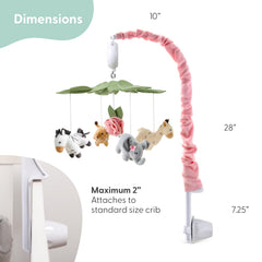 The Peanutshell crib mobile offering 12 lullabies for varied soothing options