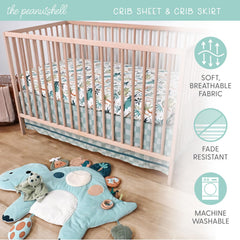 The Peanutshell dinosaur plush security blanket provides cuddly comfort for nap and play