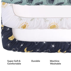 The Peanutshell durable, machine-washable pack n play sheet maintains softness after washes.