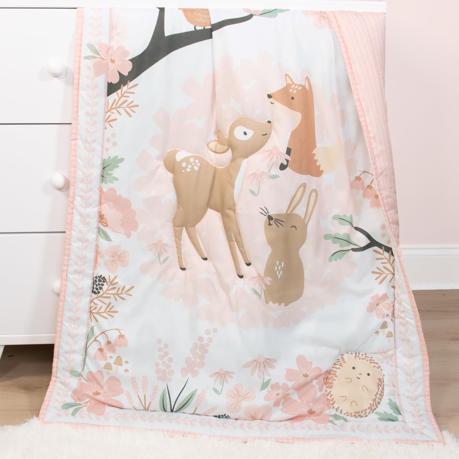 The Peanutshell Fairytale Forest packaging highlights easy care and machine washability.