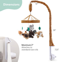The Peanutshell crib mobile's volume control helps tailor sound