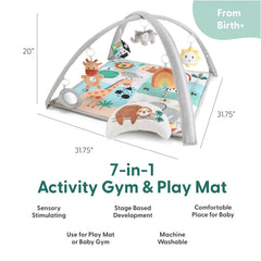 The Peanutshell safari hanging toys engage baby grasping and reaching skills.