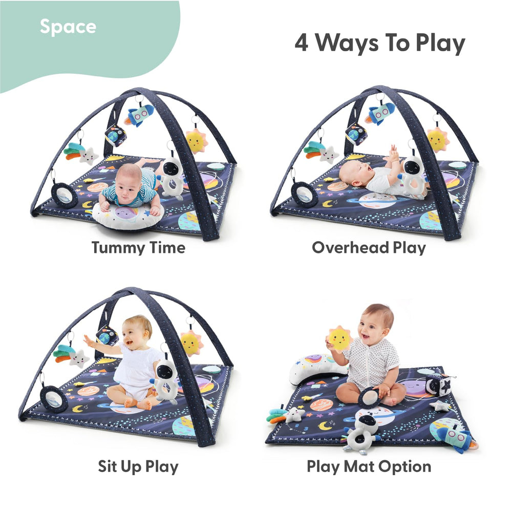 The Peanutshell Soft-Padded Play Mat offers comfortable tummy time for newborns and infants.