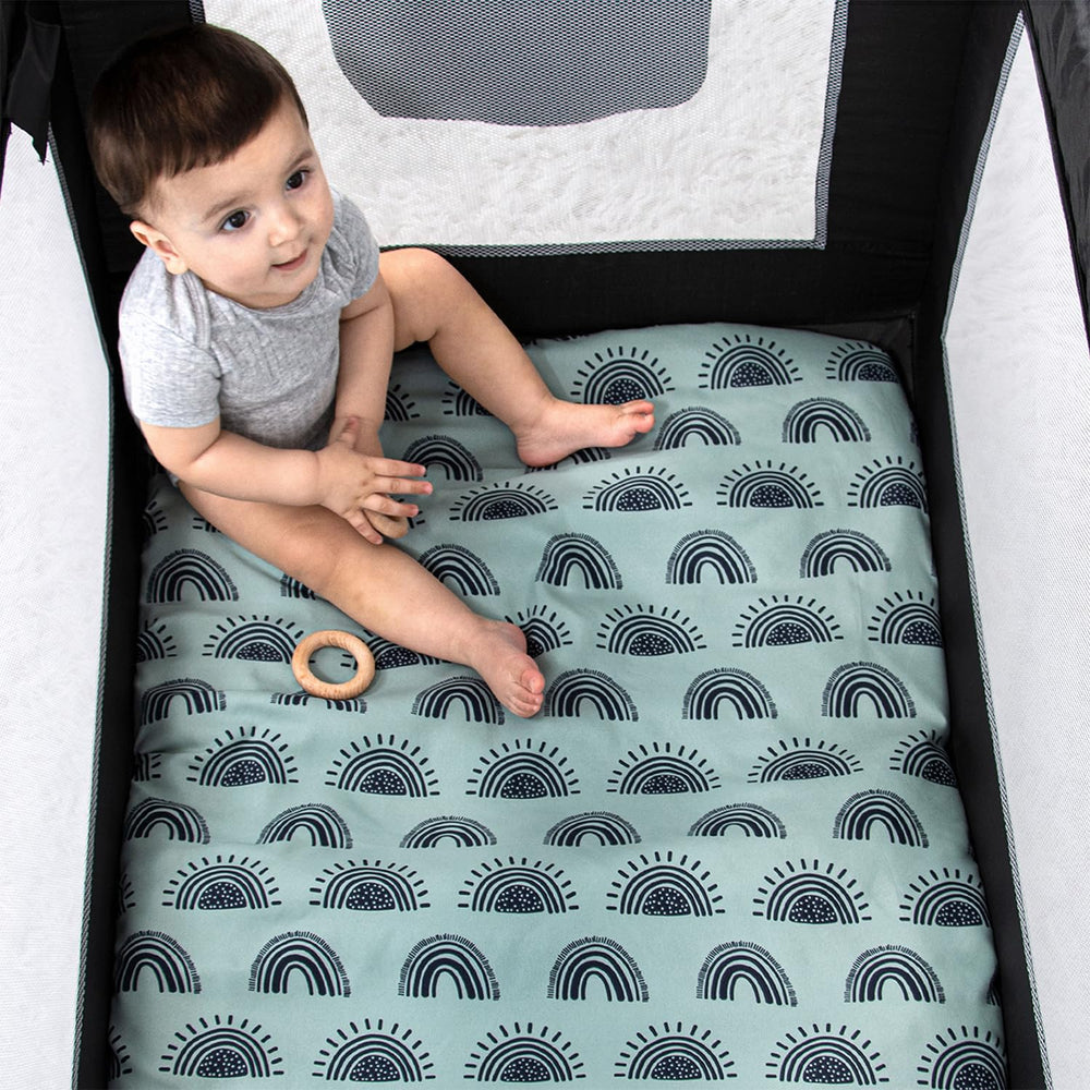 The Peanutshell three-pack playard sheets for versatile use on 24x38 to 38x26 mattresses.