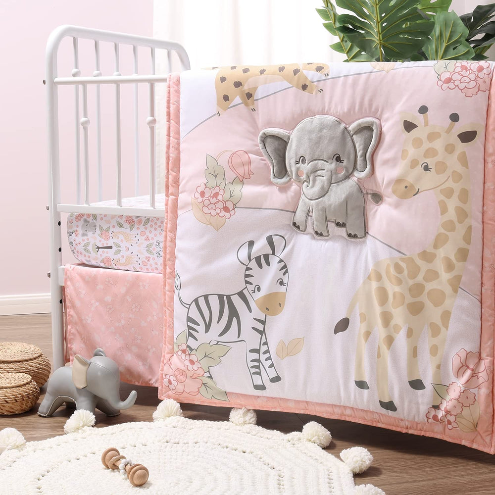 The Peanutshell Wildest Dreams animal motif detail emphasizes playful design for inspiring nursery decor.