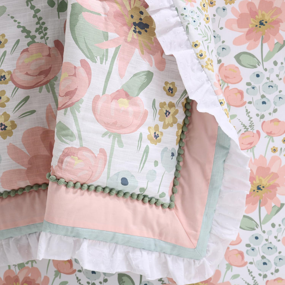 The Peanutshell Wildflower care-friendly fabrics stay soft after washes.